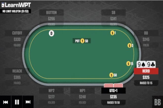 一对9翻前遭遇3bet，要不要弃牌？